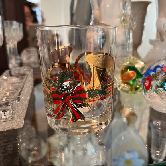 Culver 22K Gold Mid-Century Yule Horn Double Old Fashion Glasses (Set of 6) - Picture 14 of 17